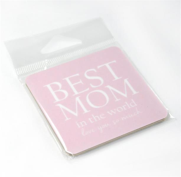 Magneter, Best Mom, rosa/vit text
