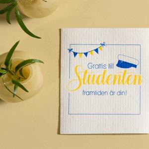 Disktrasa, Studenten, vit/blå-gul text