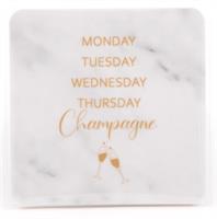 Magneter, Monday-Champagne, marmor/guldtext