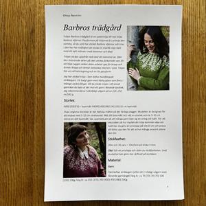 Tröjan "Barbros Trädgård" stickbeskrivn. m. porto