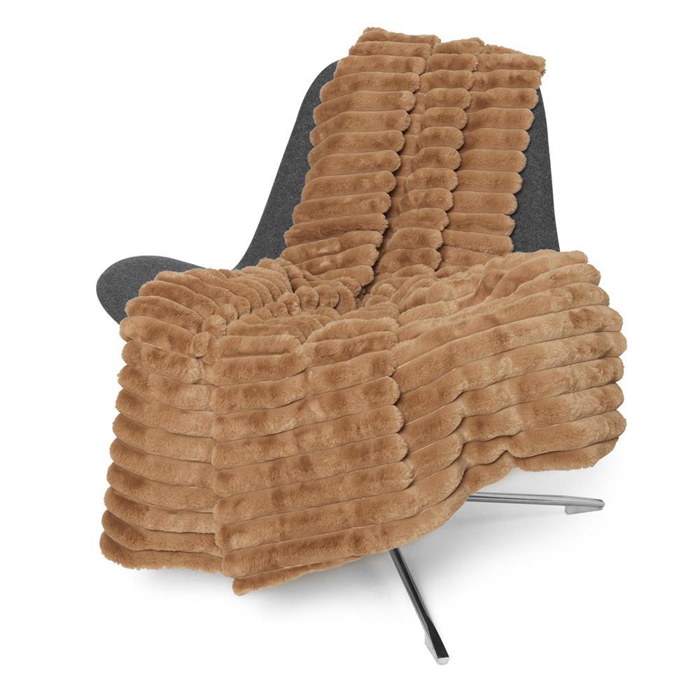 Stripy Blanket - Cognac