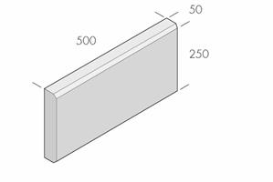 Trädgårdskantstöd 250x500x50 Antracit