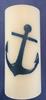 Kubbelys stearin m/anker 7*15cm