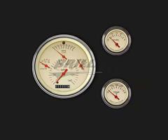 57 CHEVY STYLE TETRA - TAN - 6 GAUGE SET - GM