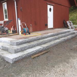 Blocksteg Granit 100x35x15cm Grå G603
