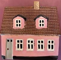 Nyhavn lyshus, rosa 16*17 cm