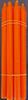 Rustikklys orange, 10 stk