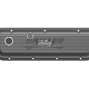 BBC HOLLEY VALVE COVERS,FINNED,NON-EMIS,
