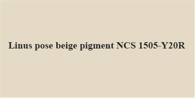Linus pigment til 1l beige NCS 1505-Y20R