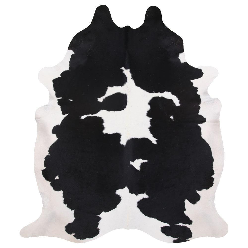 Clara Cowhide Carpet L - Black/White