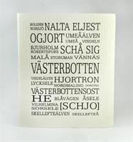 Disktrasa, Västerbotten, vit/svart text