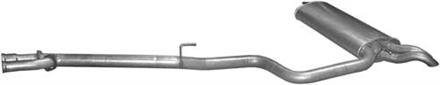 Eksosanlegg for W210 E270 CDI bakre del