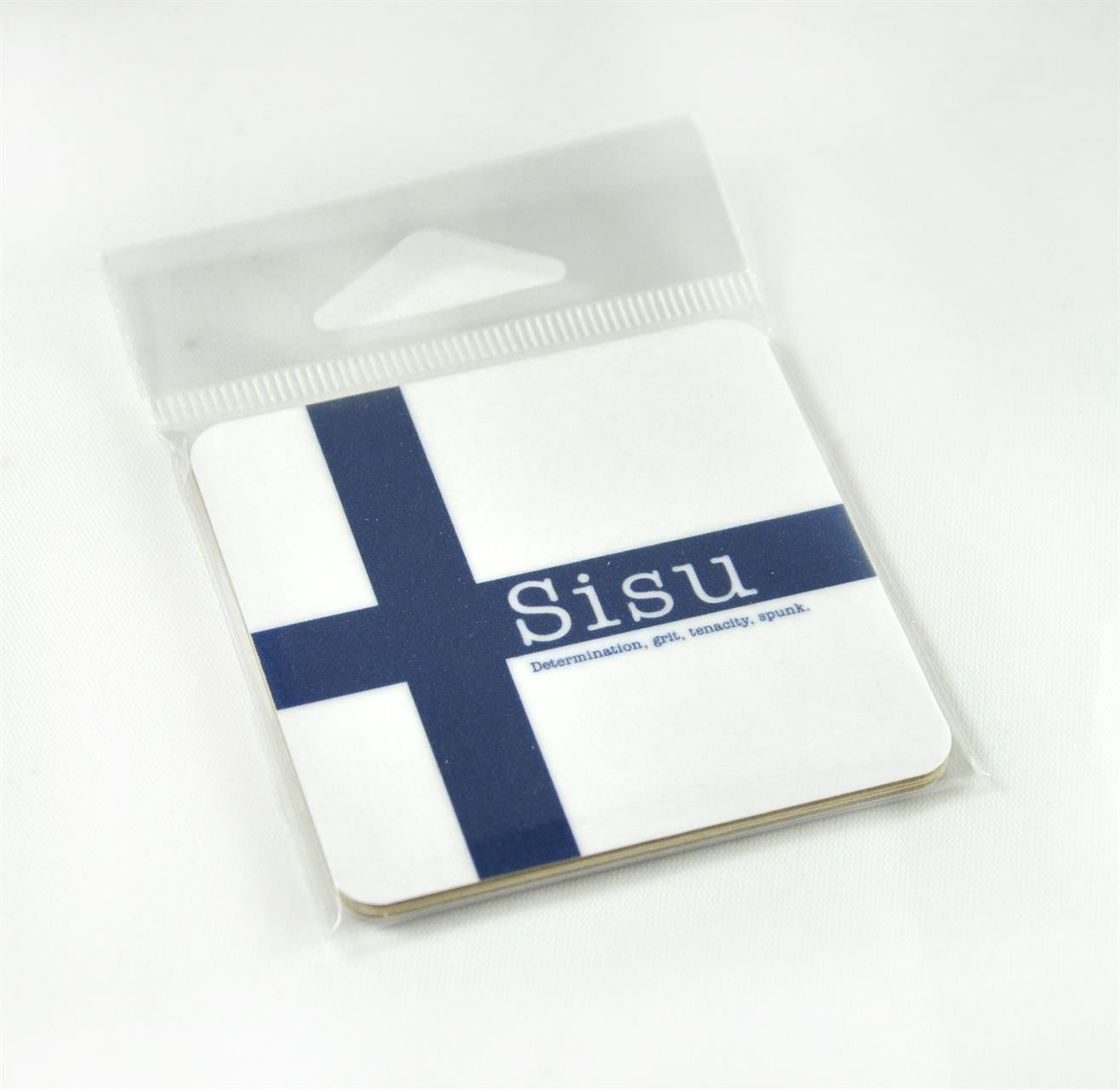 Magneter, Sisu, finska flaggan, vit/blå text