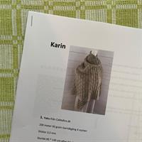 "Karin" sjal - stickbeskrivning med porto