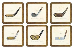 History of golf glassbrikker 6stk