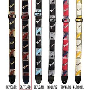 Fender 2" monogrammed strap BK-YL-BR