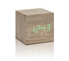 Cube Click Clock Ash