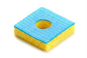 Viscose sponge, blue, 55x55mm