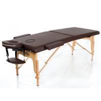Massagebänk CLASSIC i trä, brun