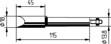 Tip Ersadur 18mm Chisel shape