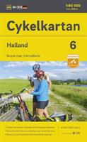 Cykelkartan Blad 6 Halland 2023-2025