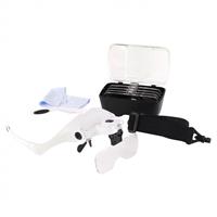Magnifier Glasses with Headband LED light
