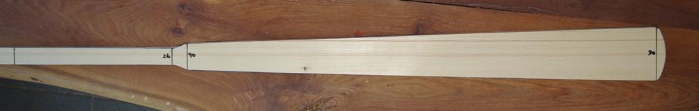 The rough cut out paddle