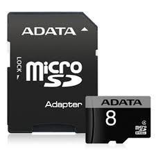 SD-MINNE MICRO HC, 8GB, ADATA