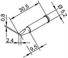 Tip Ersadur 2,4mm Chisel shape