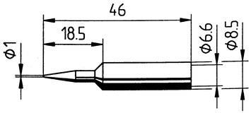 Tip Ersadur 1,0mm pencil point