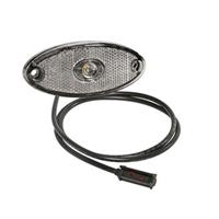 Positionsljus Flatpoint II 12/24v Vit LED (P/R)