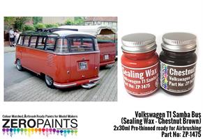 Volkswagen T1 Samba Bus (Sealing Wax - Chestnut Br