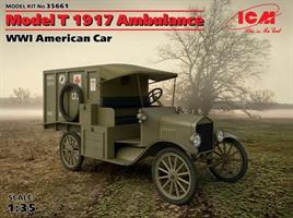 WWI American Car Model T 1917 Ambulance