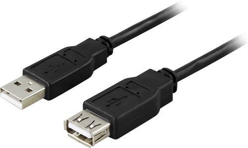 KABEL, USB A-A M/F, 2 M