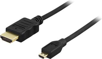 KABEL, HDMI 19-PIN M/micro, 2M