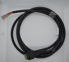 Kabel 5 pol grön, öppen ände 2,0 m Hö