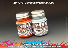 Gulf Blue and Orange Paints 2x30ml