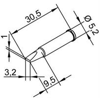 Tip Ersadur 3,2mm Chisel shape