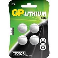GP Lithium CR2025 3V 4-pak