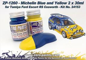 Michelin Pilot Blue & Yellow Paint Set