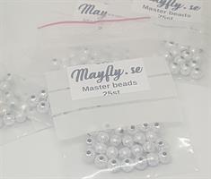 Master Stardust Beads - Silver- 6mm