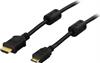 KABEL, HDMI 19-PIN M/miniM, 2M