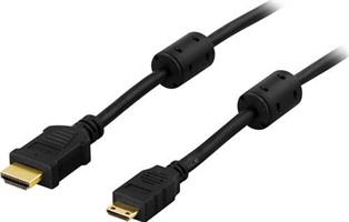 KABEL, HDMI 19-PIN M/miniM, 2M