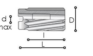 PÅSTICKBROTSCH 52MM DIN 219