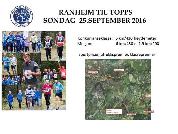 Ranheim til topps søndag 25.september