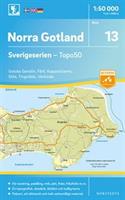  13 Norra Gotland Sverigeserien Topo 50