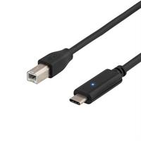 KABEL, USB-C 2.0/M-USB B/M, 2M