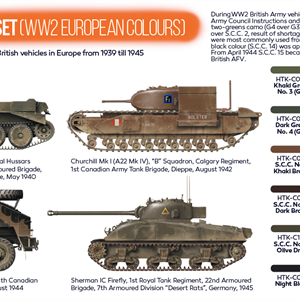 British AFV paint set (WW2 European colours)