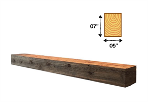 Bjelk 05" x 07" Furu Sagd