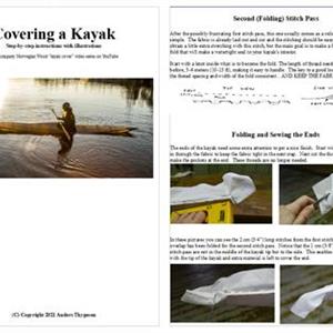 Kit for skinning a kayak